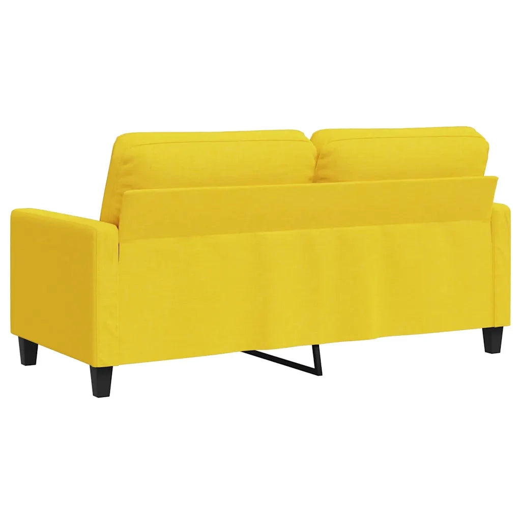 Divano a 2 Posti-Sofa 2 Posti Giallo Chiaro 140 cm in Tessuto 755088