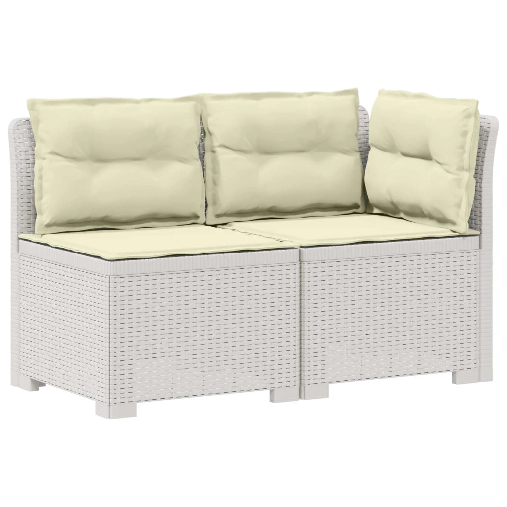 Divano da esterno-Divano da Giardino a 2 Posti con Cuscini Aspetto Rattan PP 204714