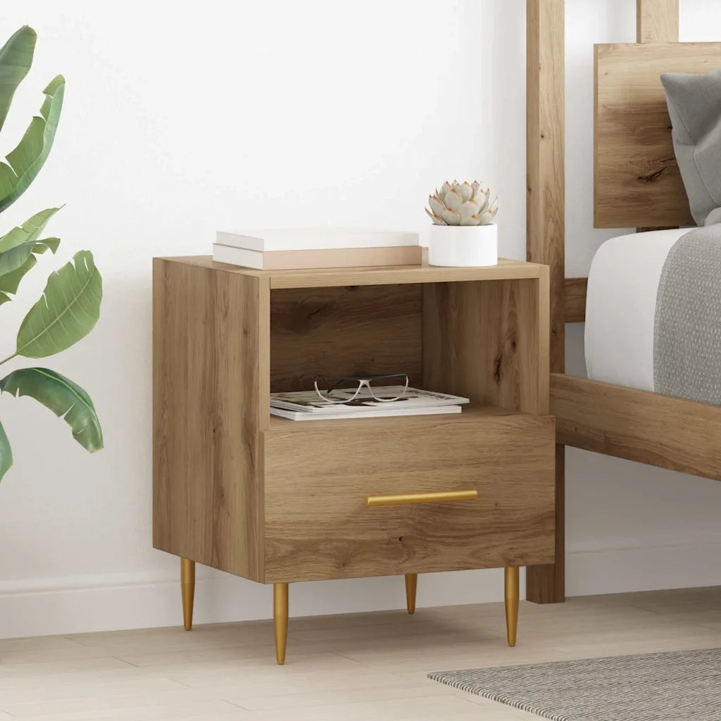 Comodino Marrone 40 x 35 x 47,5 cm Legno multistrato 882077