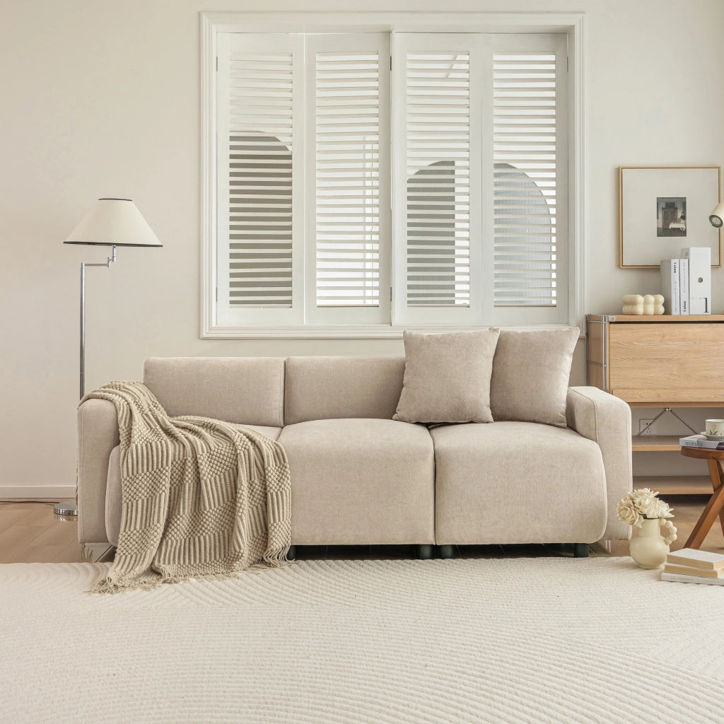 Divano 3 posti moderno - Zephmum- Con cuscini decorativi