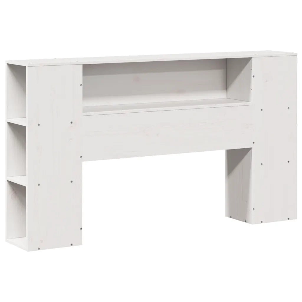 Letto Libreria senza Materasso Bianco 150x200 cm Legno di Pino 3323063