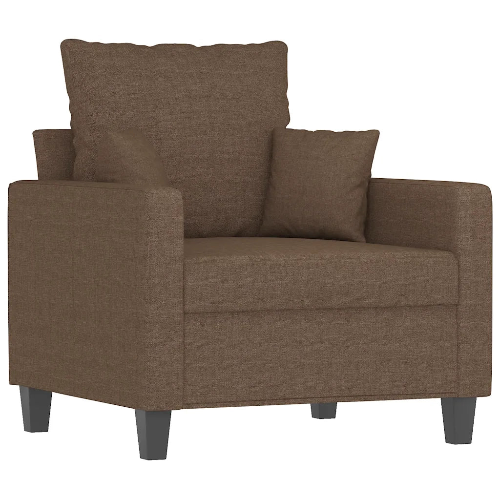 Poltrona Marrone 60 cm in Tessuto 359254
