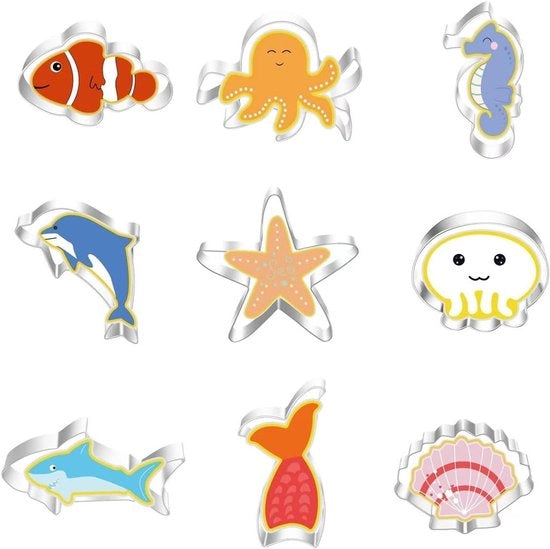 Set di 9 pezzi di biscotto per modellismo marino in acciaio inossidabile