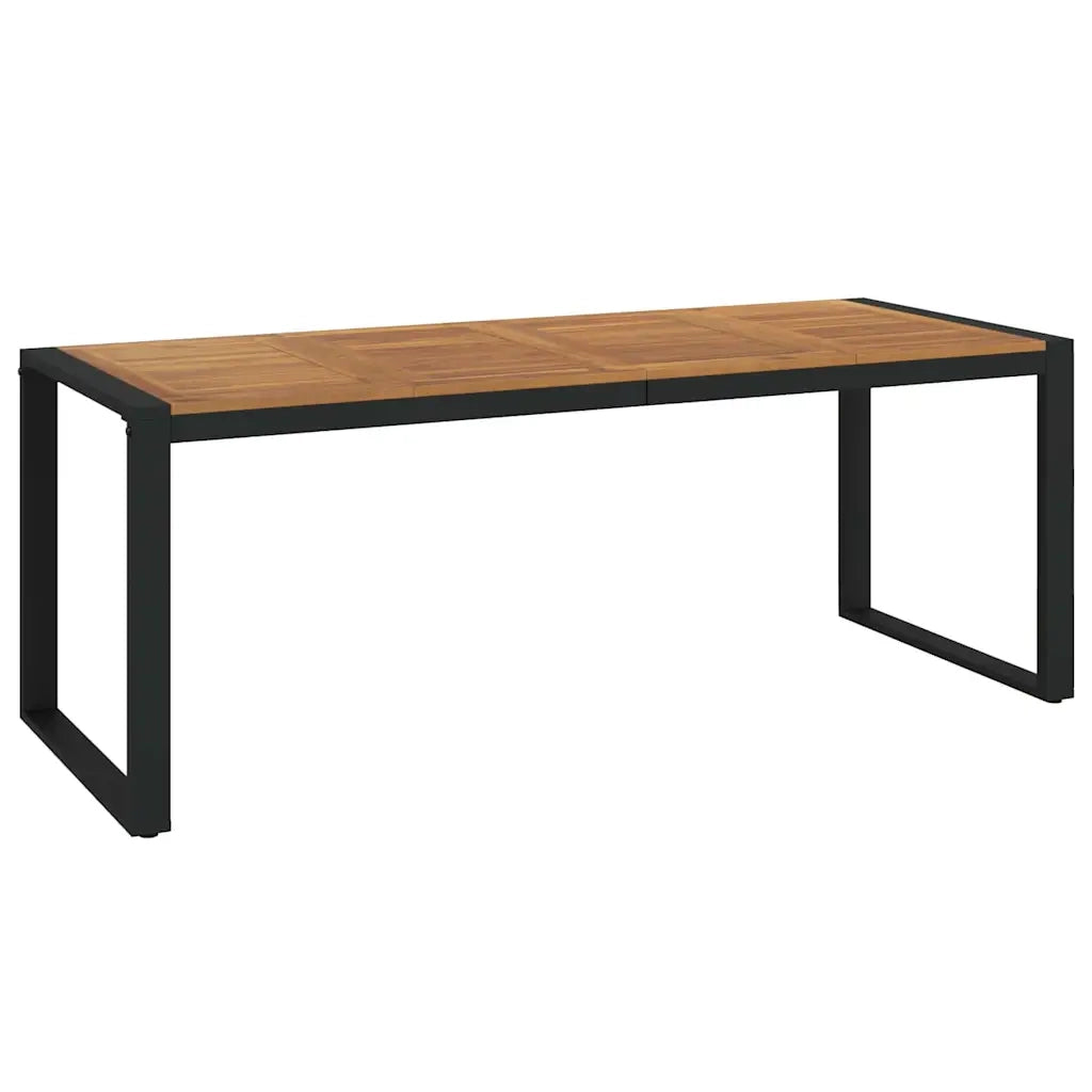 Set da Pranzo per Giardino 9 pcs Nero e Marrone polyrattan