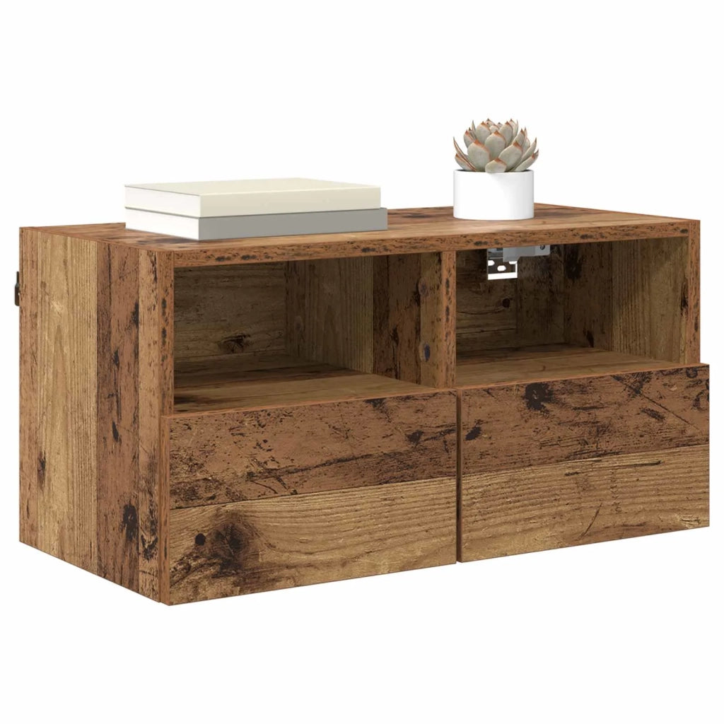 Mobile TV da parete Legno vecchio 60 x 30 x 30 cm 882922
