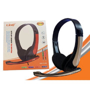 Trade Shop - Cuffie Con Microfono Stereo Per Pc Notebook Computer Skype Msn Jack 3.5mm Cy-803 -