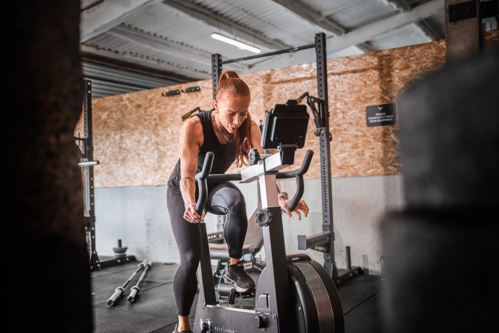 Air fitness bike - Half Human - Modello AIR BIKE - Casa/Appartamento - Schermo LCD con 7 programmi