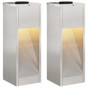 Lucina LED Solare da Percorso 2 pz Argento CFW4094411