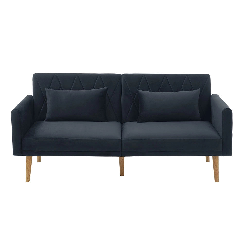 Divano 2 posti - Xylo - velluto, letto convertibile, multifunzione