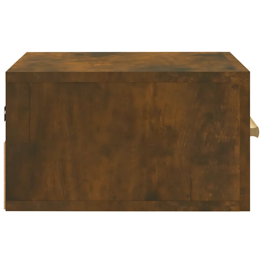 Comodino a Muro Rovere Fumo 35x35x20 cm 817573