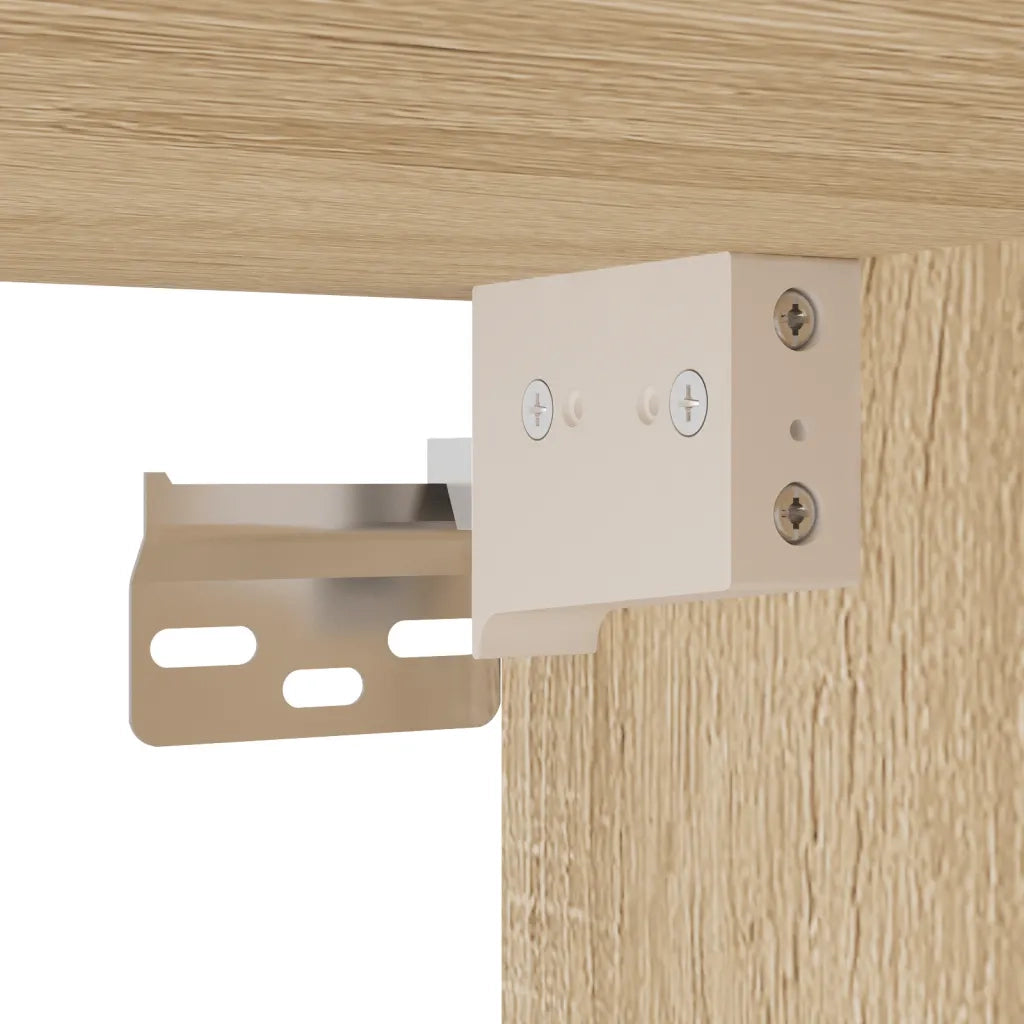 Comodini a Muro 2 pz Rovere Sonoma 35x35x20 cm 829875
