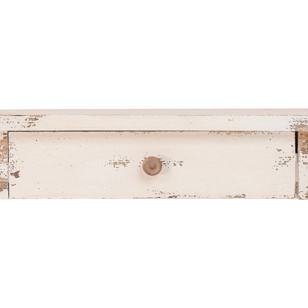 Mobile da ingresso in legno bianco 80x40x80h cm