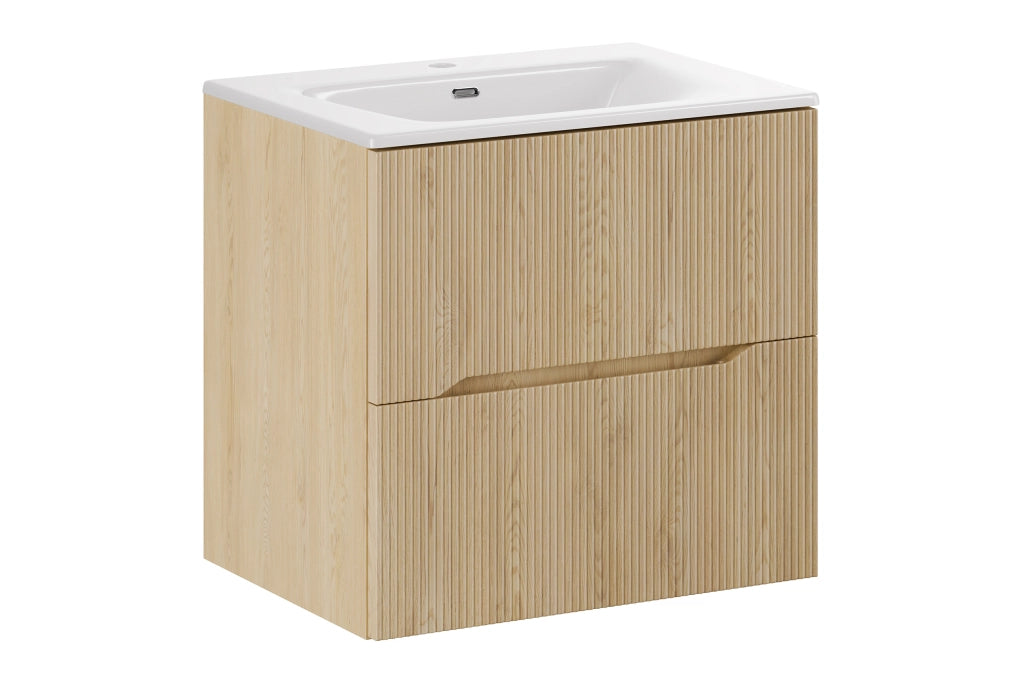 Set mobili bagno 60 cm con lavabo per mobile SKY Nordic Cremona 60 cm