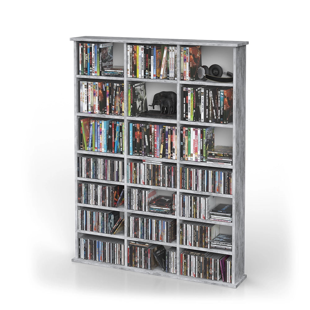 Vicco Scaffale porta cd Calcestruzzo 105.4 x 136 cm