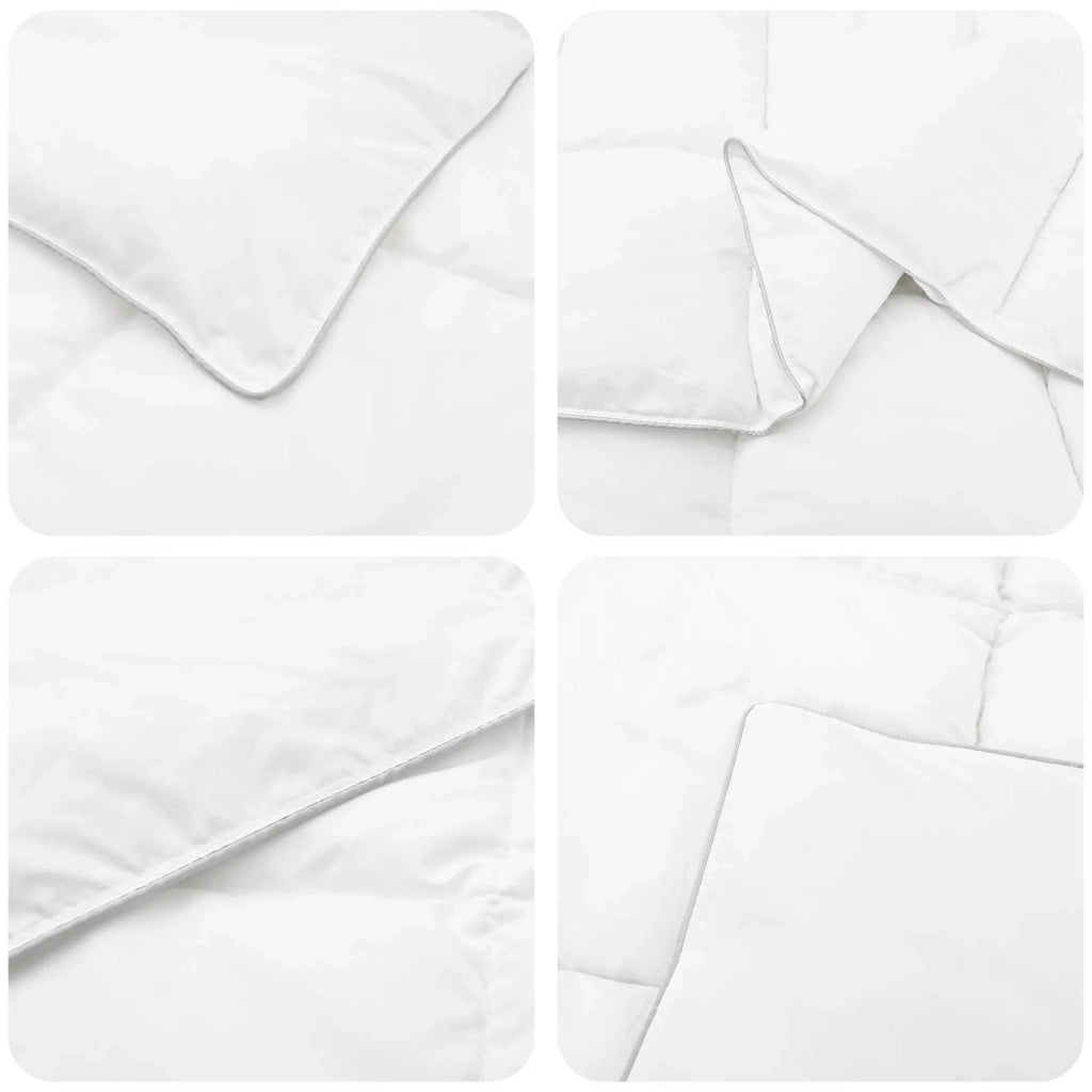Set di Piumoni con cuscino 2 pcs Bianco Bambù 3431485