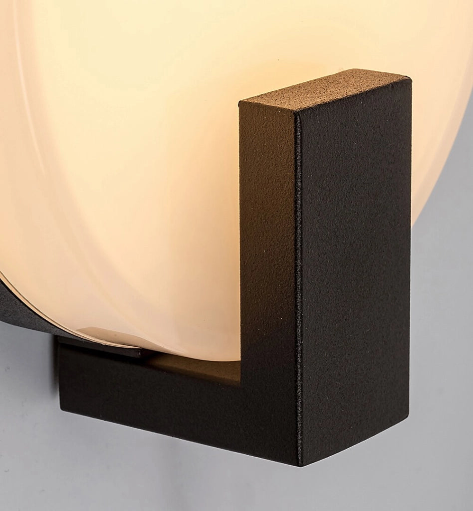Applique esterna moderna LED 10W Cyprus nera IP44 Rabalux