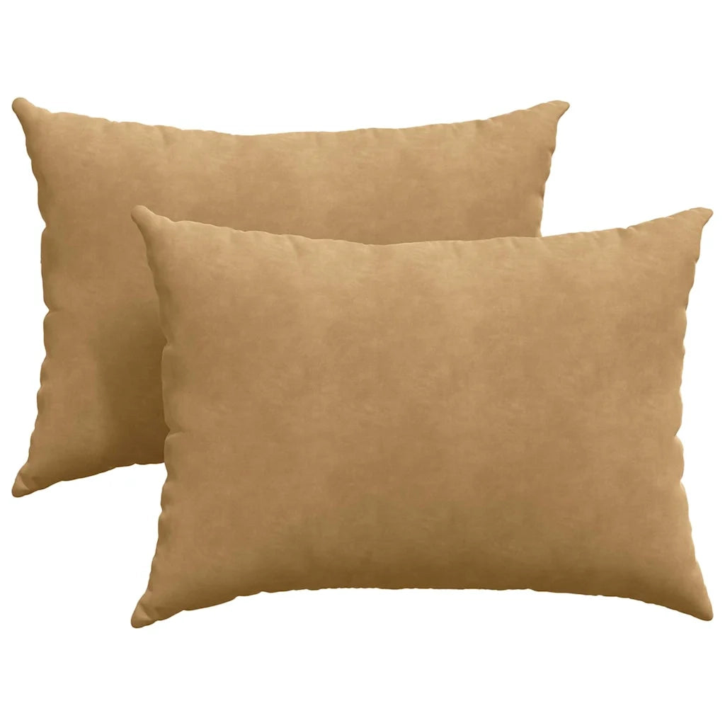 Cuscini da Divano 2 pcs Marrone 70 x 50 cm Tessuto in Cords 42013764