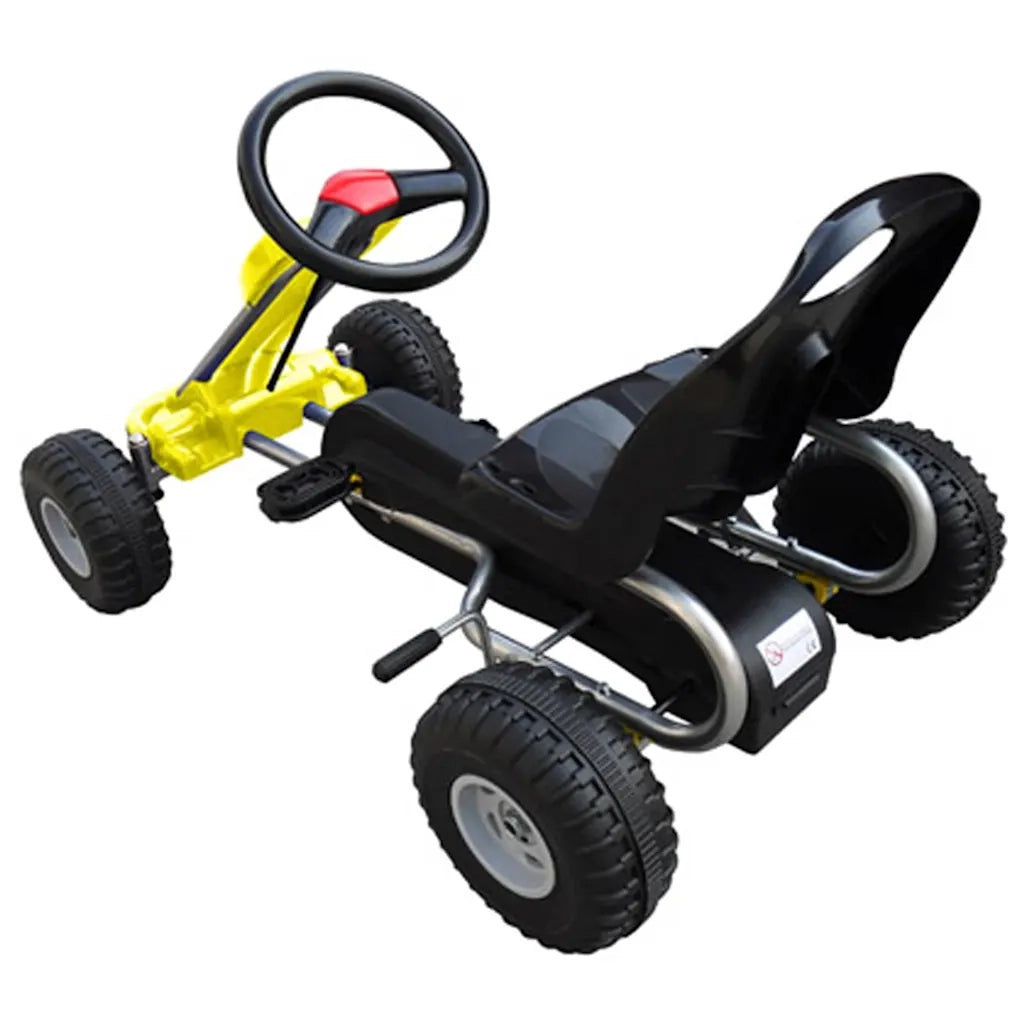 Go Kart Cavalcabile a Pedali Giallo 90252