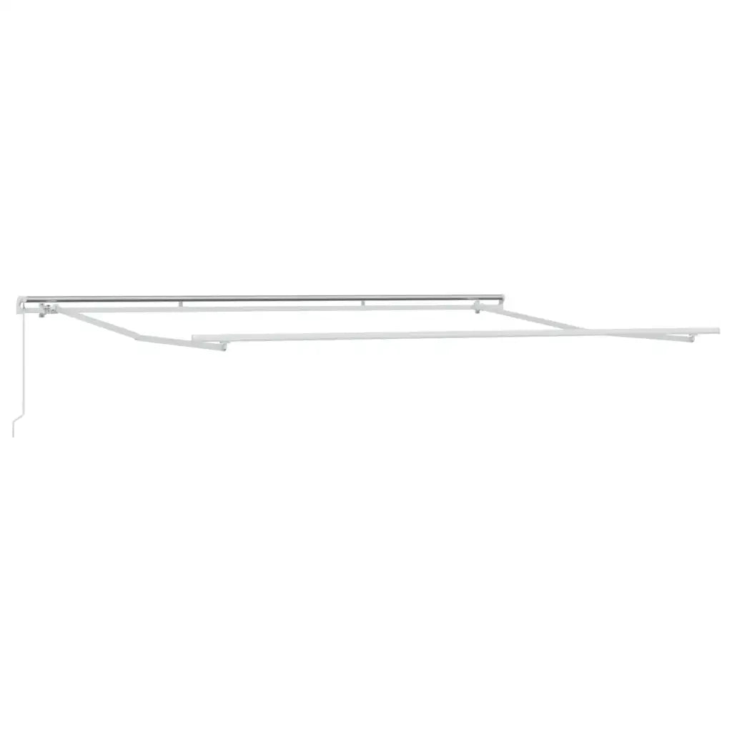 Tenda da Sole | Tenda parasole Retrattile Manuale Antracite e Bianco 400x300 cm