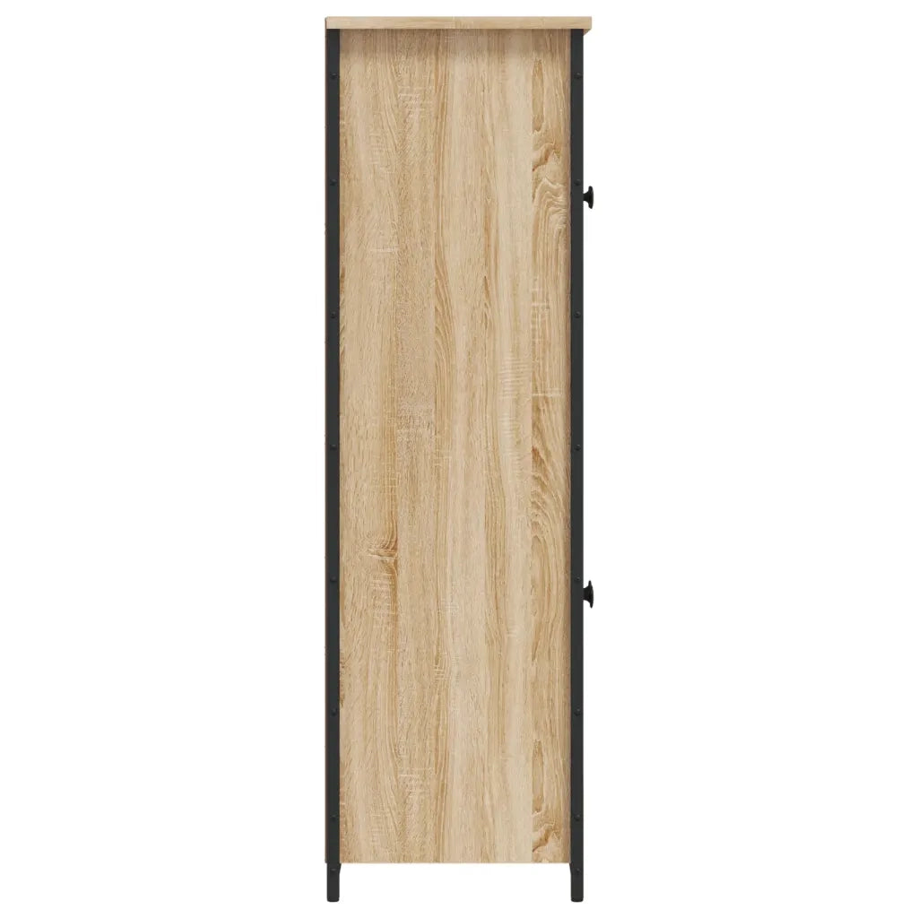 Credenza-Buffet-Armadio da cucina Rovere Sonoma 62x32x106,5 cm in Legno Multistrato