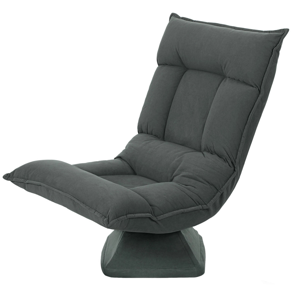 Poltrona reclinabile girevole ¨C Minimal ¨C Grigio scuro