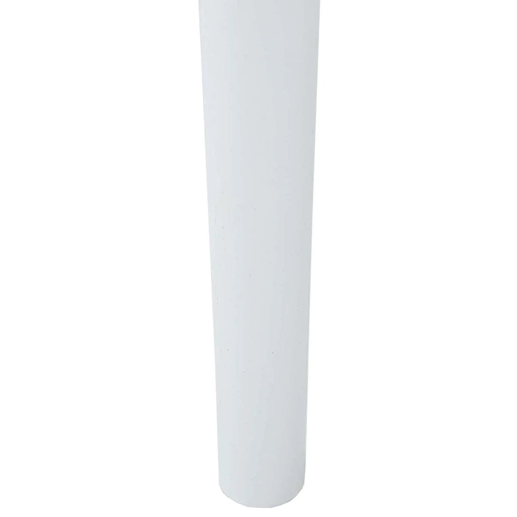 Sedia da pranzo 2 pcs Bianco e marrone Legno di gomma solido 42020418