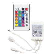Trade Shop - Mini Centralina Rgb Controller Ir 2 Uscite Per Strip Led Telecomando 12v Te-rgb2 -