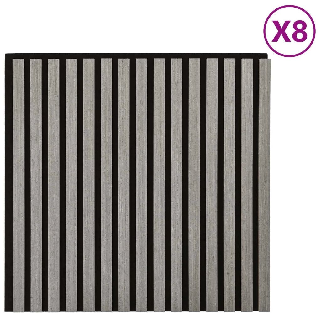 Pannelli da parete 8 pcs Grigio 60,5 x 60 cm 42046452