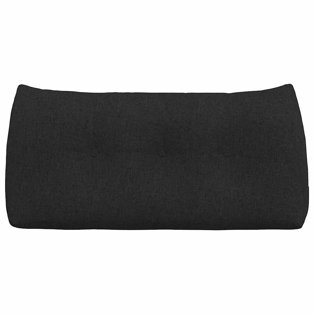 Cuscino per Schiena Nero 100 x 24 x 50 cm Tessuto 42014443