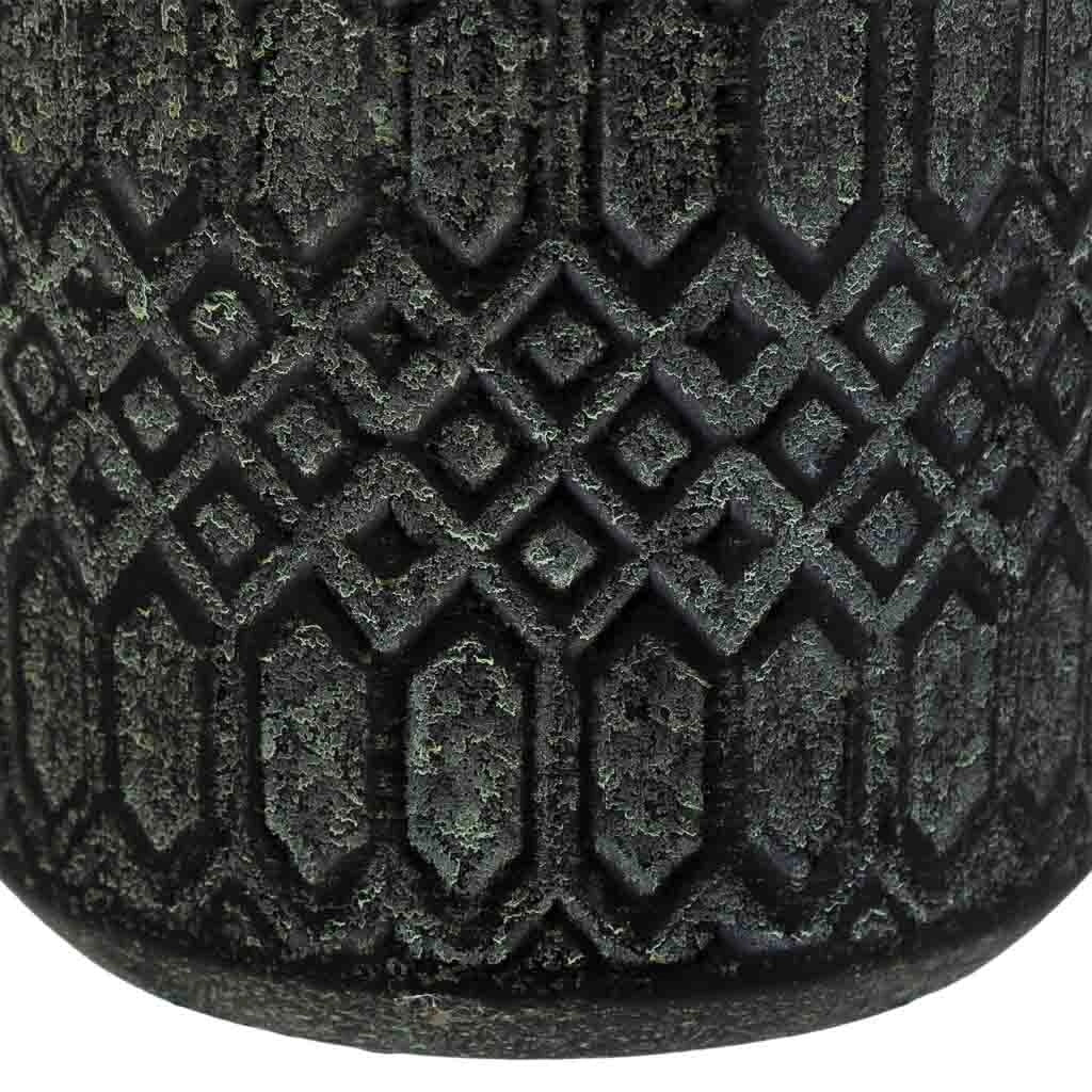 Vaso in ceramica nera, D15,5x31h cm