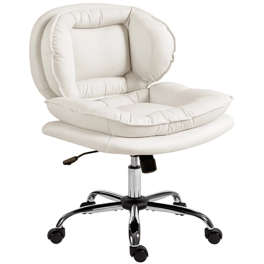 Sedia da Ufficio con Schienale Imbottito e Braccioli ¨C Zephmum ¨C Grigio