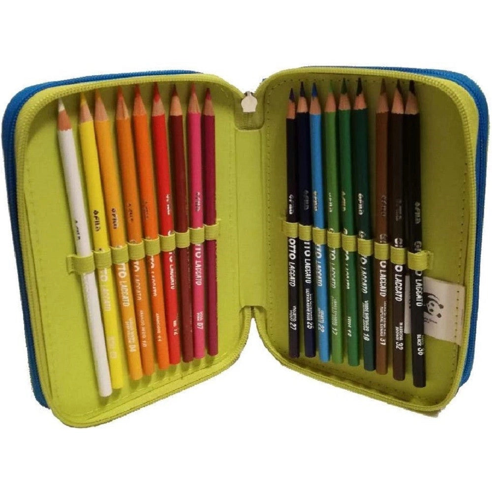 Trade Shop - Astuccio 3 Scomparti Zip Wwf Scuola Portapastelli Penne Pennarelli Accessoriato -