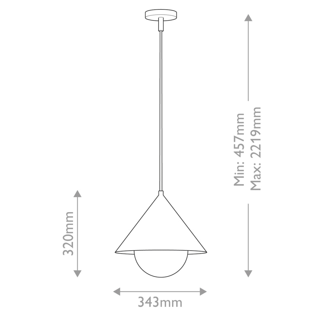Alora Mood REMYCK lampada a sospensione Japandi nera E27