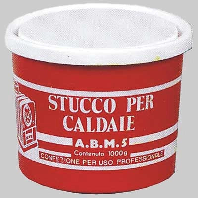 STUCCO PER CALDAIE NERO  Barattolo gr 900     MADE IN ITALY