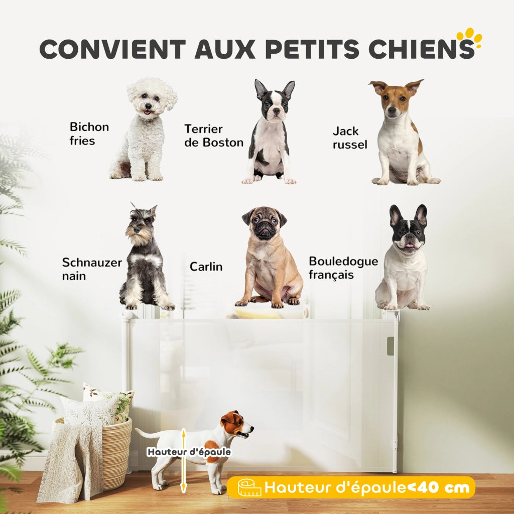 Barriera per cani retrattile ¨C Minimal ¨C 149 cm bianco