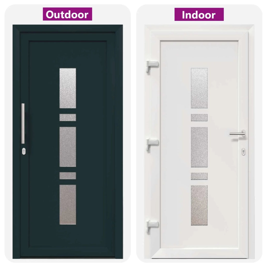 Porta Frontale Antracite 98 x 208 cm PVC 3445697