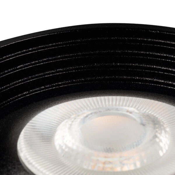 Anello faretto incasso tondo nero GU10/GX5.3 10W Kanlux
