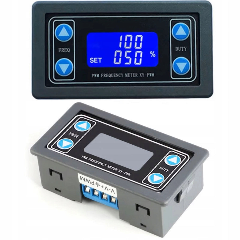 Generatore PWM XY-PWM 1Hz-150kHz 3.3-20V con UART e Display LCD | Frequenza 1Hz-150kHz, Duty Cycle 1%-100%