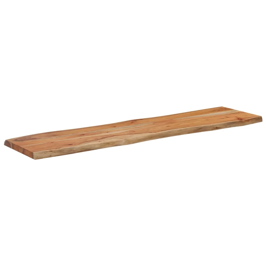 Piano Tavolo 180x40x2,5 cm Rettangolare Legno Acacia Bordi Vivi 370617