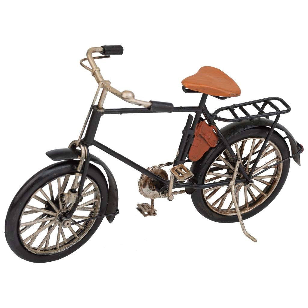 Bici in metallo nero 23x7,5x12,5h