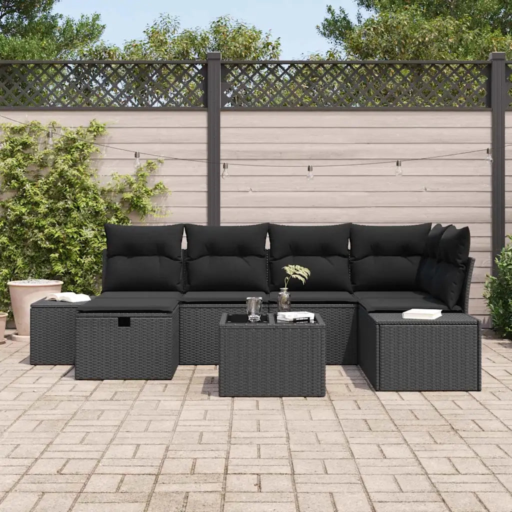 Set di divani con cuscino 6 pcs polyrattan 3360724