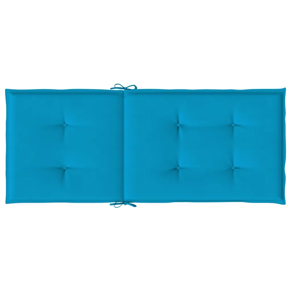 Cuscini per Sedie 4 pz | Cuscini per sedie Blu 120x50x3 cm in Tessuto