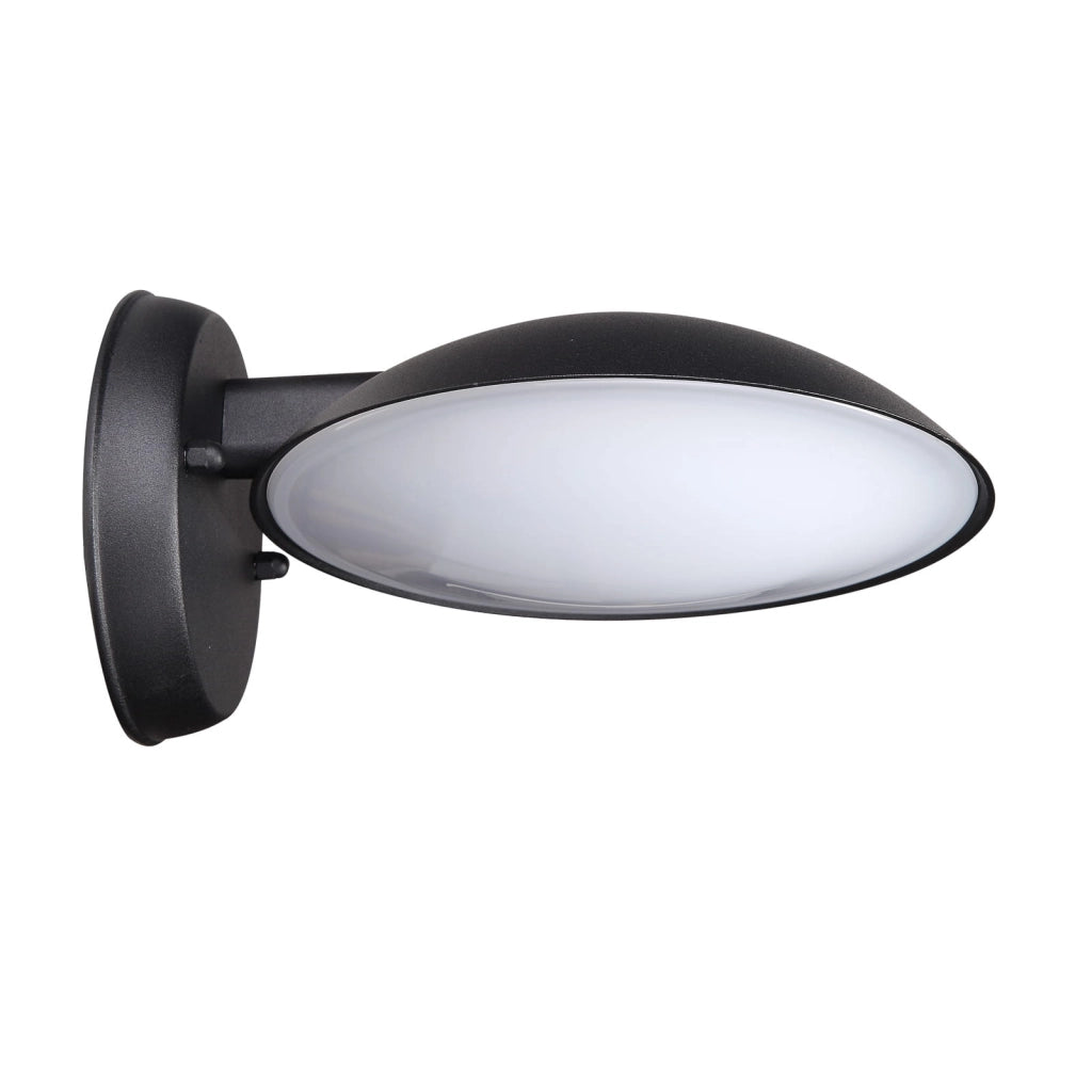 Applique esterna Italux Piombino LED 12W nera IP44