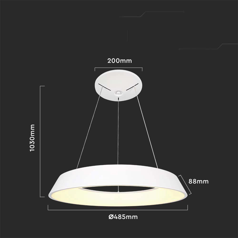 Lampada sospensione LED bianca 48W 5000lm 4000K V-TAC