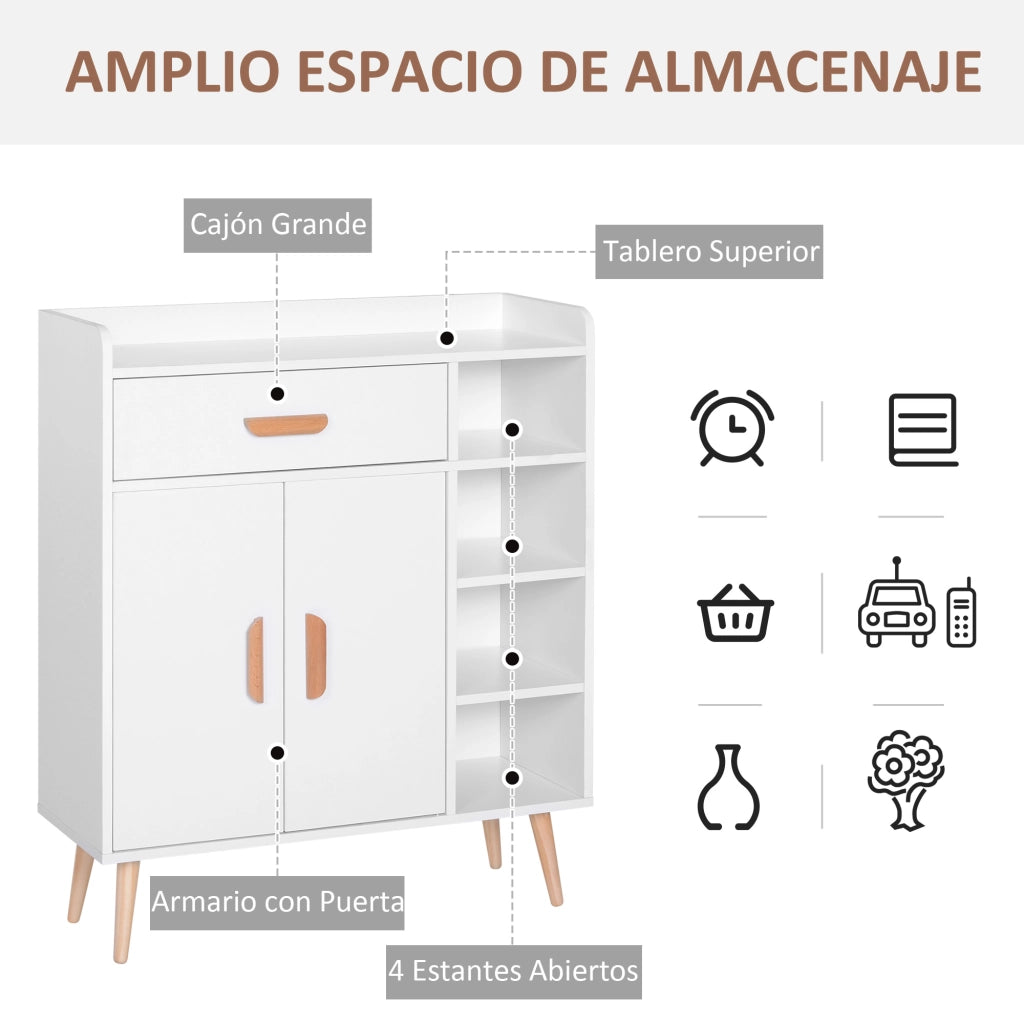 Armadio multiuso ¨C zephmum ¨C bianco 80x29.5x96
