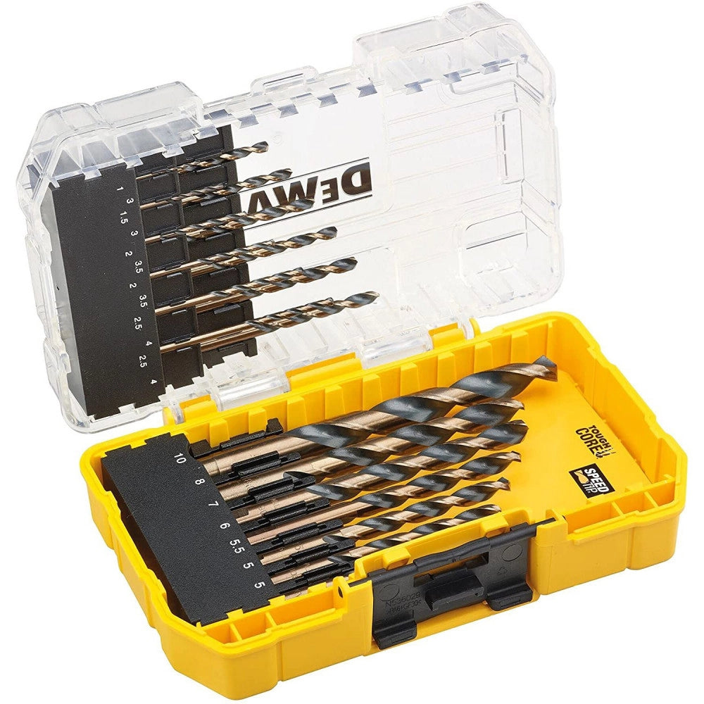 Dewalt black & gold set di 19 punte hss per metallo