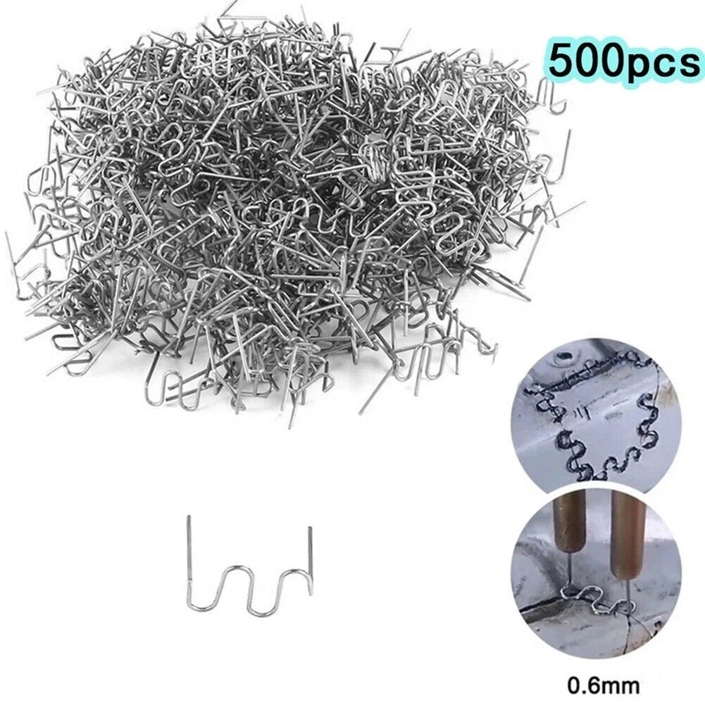 GRAFFETTE PUNTI METALLICI PER PISTOLA SALDATORE PLASTICA 500PZ 0.6MM - WAVE