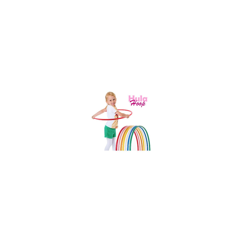 Trade Shop - Hula Hoop Cerchio Anello 60 Cm Ginnastica Sport Bambini Colori Random 2 Pezzi -