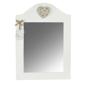 Specchio tissu grigio sagomato cm 30x44x0,9