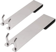 Haken per doccia in acciaio inossidabile - 2 pezzi - resistente alle graffi - antiscivolo - adatto per doccia senza vetrata - fissaggio solido - haken per doccia